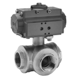 Actuated 3 Way Brass Ball Valves